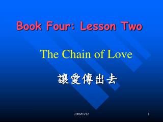 Book Four: Lesson Two