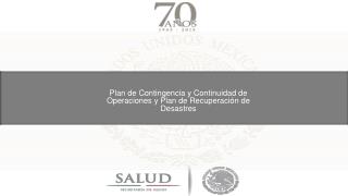 Plan de Contingencia y Continuidad de Operaciones y Plan de Recuperación de Desastres