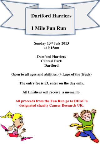 Dartford Harriers 1 Mile Fun Run