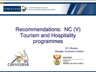 Tourism – intended curriculum