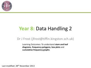 Year 8: Data Handling 2