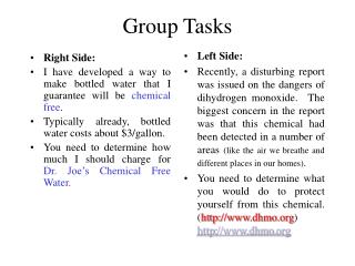 Group Tasks