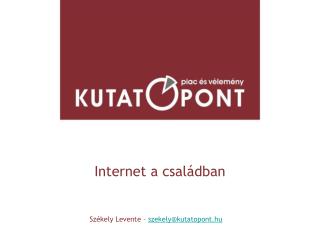 Internet a családban