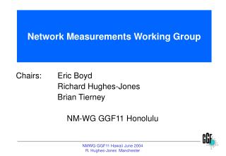 Network Measurements Working Group