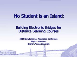 No Student is an Island: