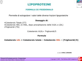 FORMULA DI FRIEDEWALD