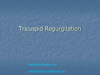 Tricuspid Regurgitation