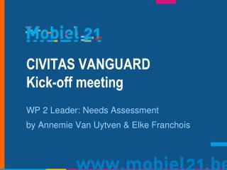 CIVITAS VANGUARD Kick-off meeting