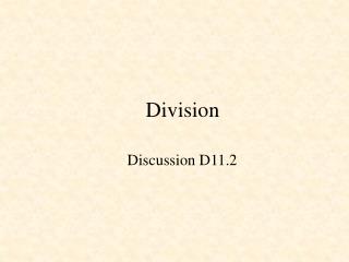 Division