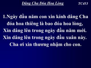 Dâng Cha Ðóa Hoa Lòng