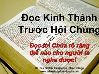 Đọc Kinh Thánh Trước Hội Chúng