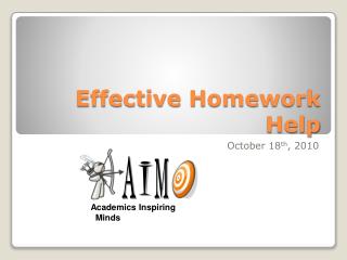 Effective Homework Help