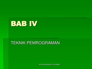 BAB IV