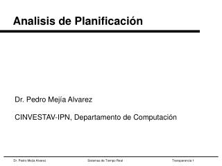 Analisis de Planificación