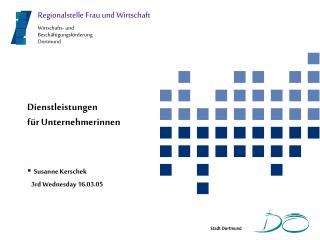 Dienstleistungen für Unternehmerinnen