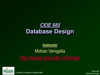 CEIE 685 Database Design