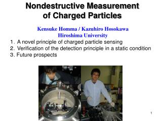 Nondestructive Measurement of Charged Particles