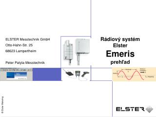 Rádiový systém Elster Emeris prehľad