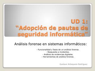 UD 1: “Adopción de pautas de seguridad informática”