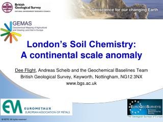 London’s Soil Chemistry: A continental scale anomaly
