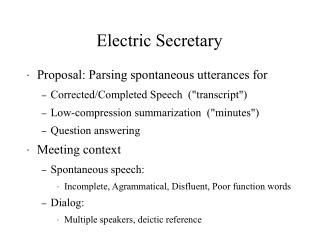 Electric Secretary