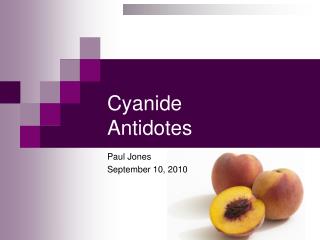 Cyanide Antidotes