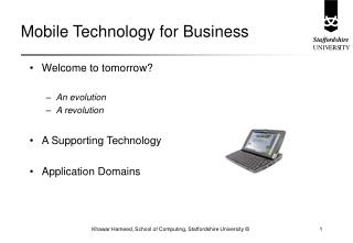 Mobile Technology for Business
