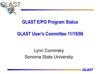 GLAST E/PO Program Status GLAST User’s Committee 11/18/06