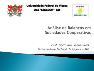 Análise de Balanços em Sociedades Cooperativas