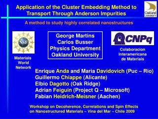 Application of the Cluster Embedding Method to Transport Through Anderson Impurities