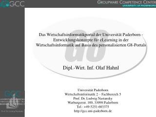 Dipl.-Wirt. Inf. Olaf Hahnl