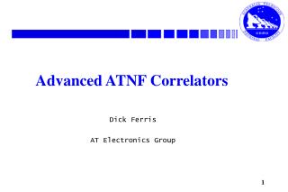 Advanced ATNF Correlators