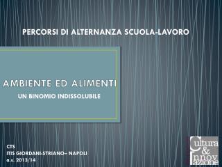 AMBIENTE ED ALIMENTI