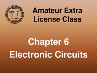 Amateur Extra License Class