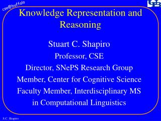 Knowledge Representation and Reasoning