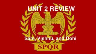 UNIT 2 REVIEW