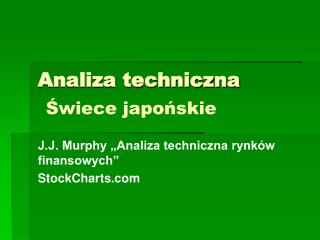 Analiza techniczna Świece japońskie