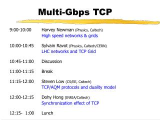 Multi-Gbps TCP