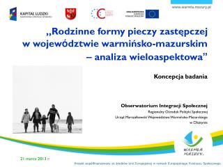 „Rodzinne formy pieczy zastępczej w wojew ó dztwie warmińsko-mazurskim