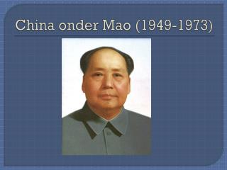 China onder Mao (1949-1973)