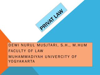 PRIVAT LAW