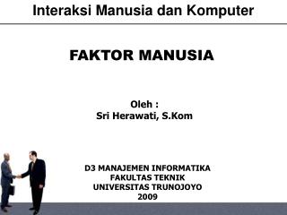 FAKTOR MANUSIA