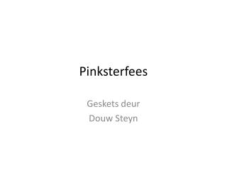 Pinksterfees