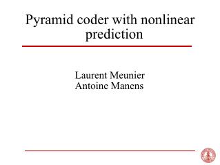 Pyramid coder with nonlinear prediction