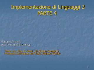 Implementazione di Linguaggi 2 PARTE 4