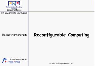 Reconfigurable Computing