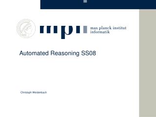 Automated Reasoning SS08