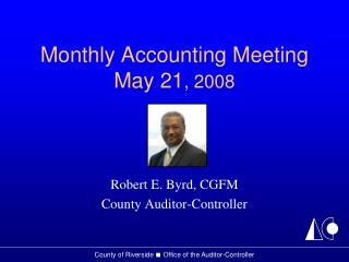 Monthly Accounting Meeting May 21 , 2008