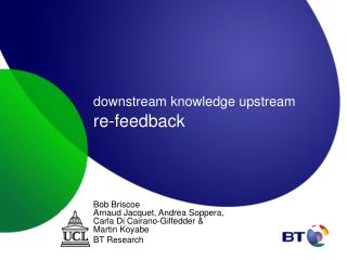 downstream knowledge upstream re-feedback