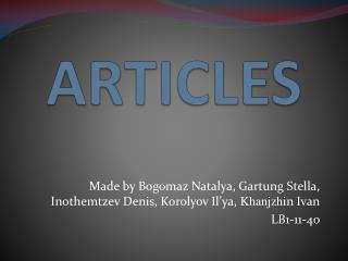 Articles